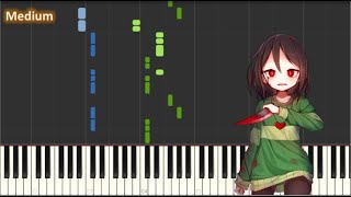Devilovania - Chara Piano Tutorial Medium Difficulty