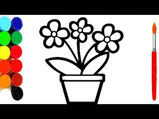 🌼 How to Draw a Cartoon Flower | Easy Drawing for Kids - Otoons.net