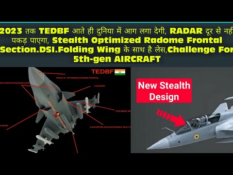 EXPLAIN by ASHISH;  What’s new in TEDBF 2.0: LEX, Canards, DSI, Folding Wings, Stealthy Nose.5TH-GEN