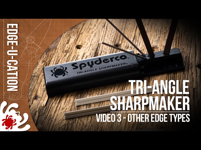 spydercoknives on X: Spyderco's Tri-Angle Sharpmaker® still reigns supreme  as the quickest and easiest method of sharpening serrated edges. Unlike  other methods, it DOES NOT require you to sharpen each “scallop” of