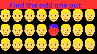 Find the odd one out | find the odd emoji |  brain test.