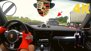 PORSCHE 911 CARRERA 4S TOP SPEED DRIVE ON GERMAN AUTOBAHN 🏎🏎🏁