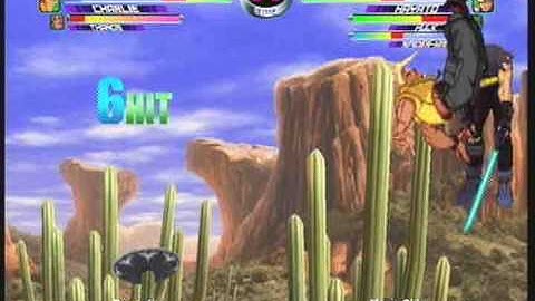 MvC2: Charlie/Thanos 2x Throw 100% Sequence