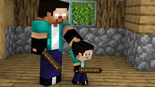 Monster School : Baby Herobrine Sad Life - Sad Story - Minecraft Animation