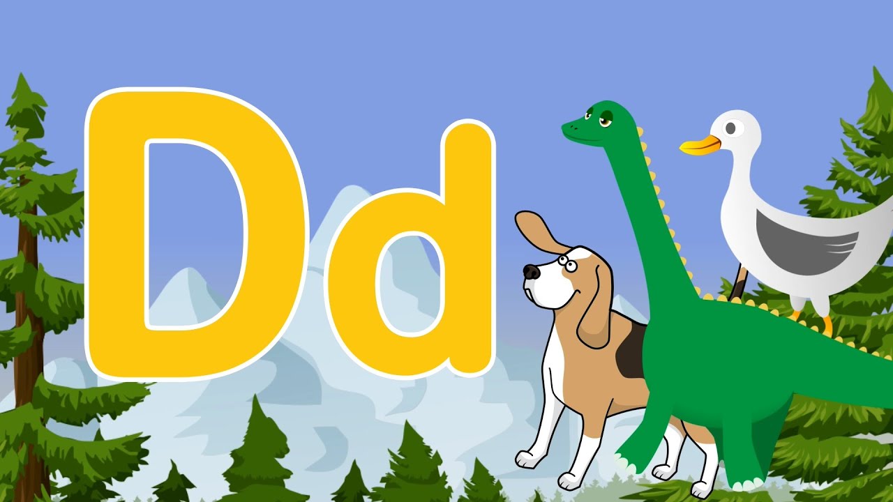 Learn Letter D | Dinosaur ABC - LEOPANG - YouTube
