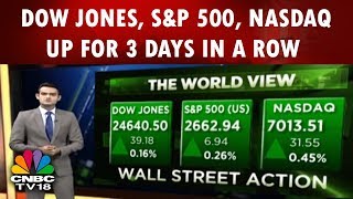 Dow Jones, S\&P 500, Nasdaq Up for 3 Days in a Row | World View | 14th Feb | CNBC TV18