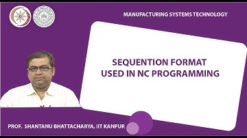 Sequention format used in NC programming