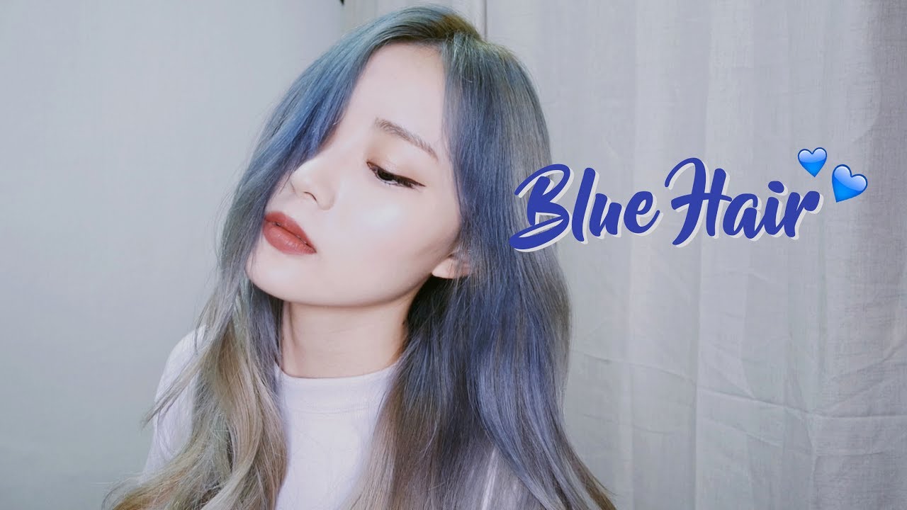 파란머리 같이 염색해요! +두피관리법💙 BLUE HAIR dyeing | 혜봉 Hyebong