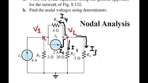 Physics Help: Write the nodal equations using the general approach for the network of Fig. 8.132