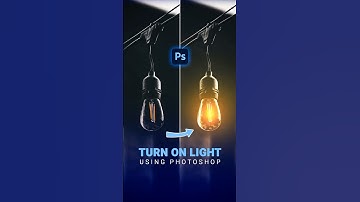 How to Create a Glowing Bulb Effect - Photoshop Tutorial 2025! 💡 #photoshoptutorial #shorts
