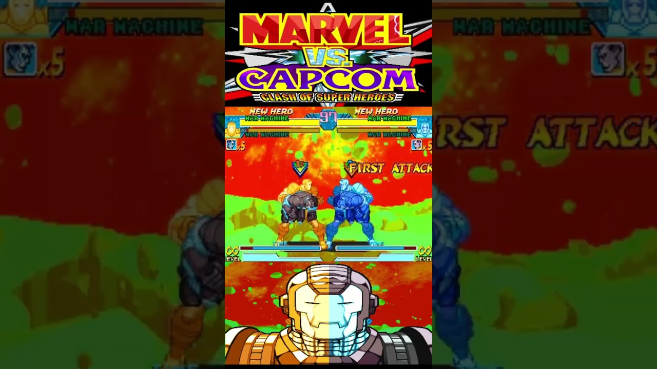 War Machine X4 INFINITE BUG (Marvel VS CAPCOM)