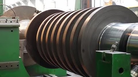 Rotor Of Steam Turbine Stock Video