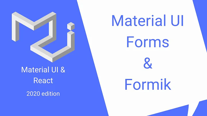 React & Material UI #28: MUI Forms + Formik
