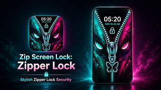 Zip Screen Lock – Zipper Lock | Fun & Stylish Lock Screen screenshot 1