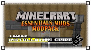 How To Download and Install Essentials Mods Modpack in Minecraft