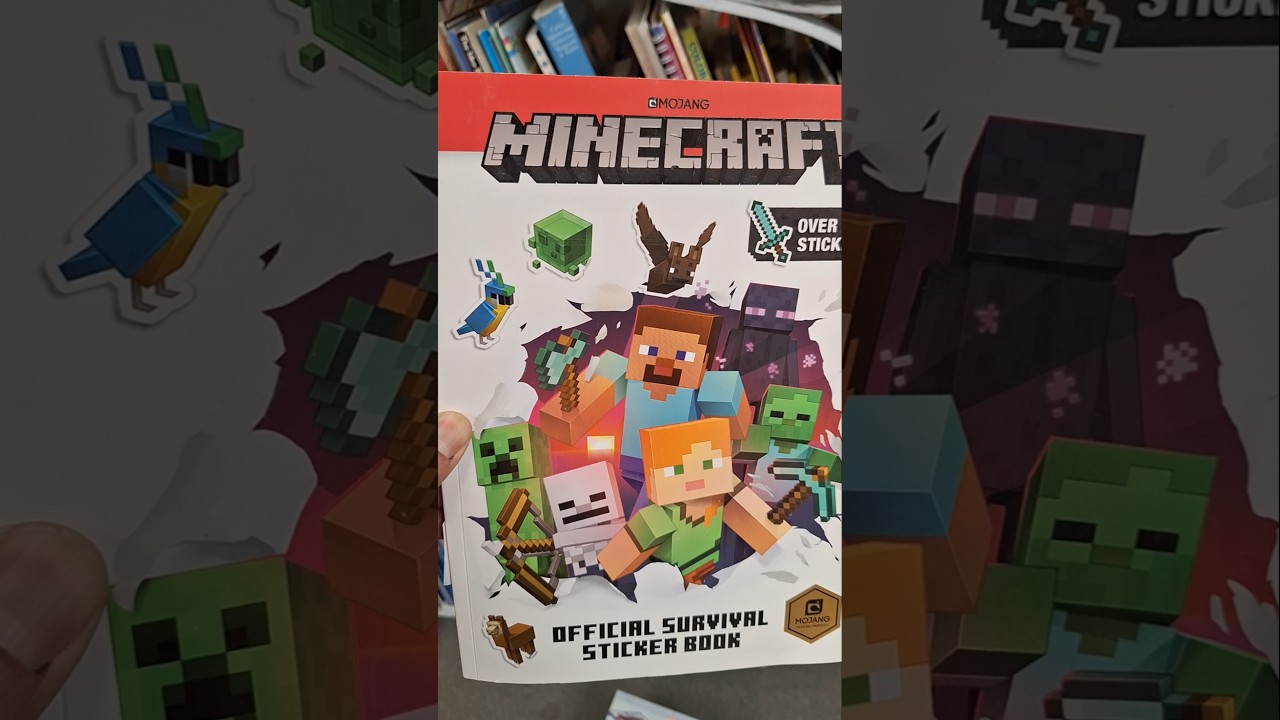 Minecraft survival sticker book Collectible item #goldhunter137