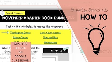 How to Add Digital Adapted Books to Google Classroom - Simply Special Ed