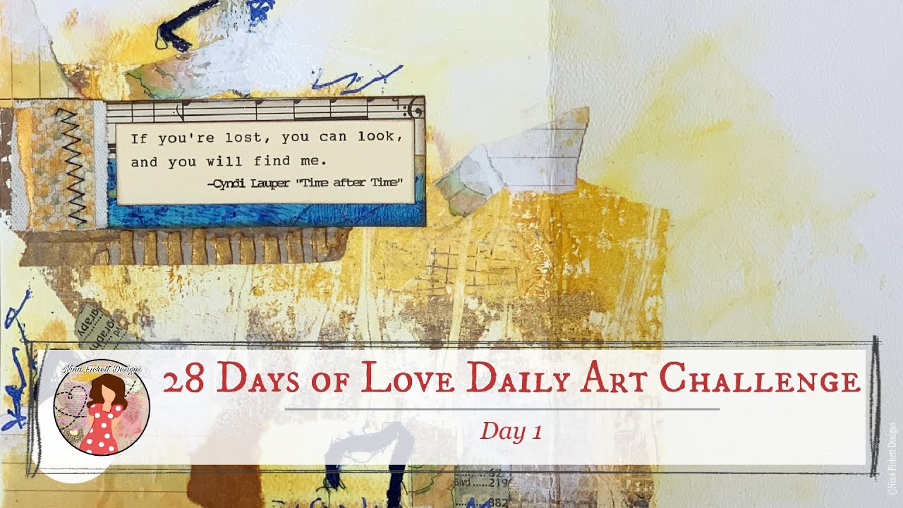 28 Days of Love Daily Art Challenge | Day 1