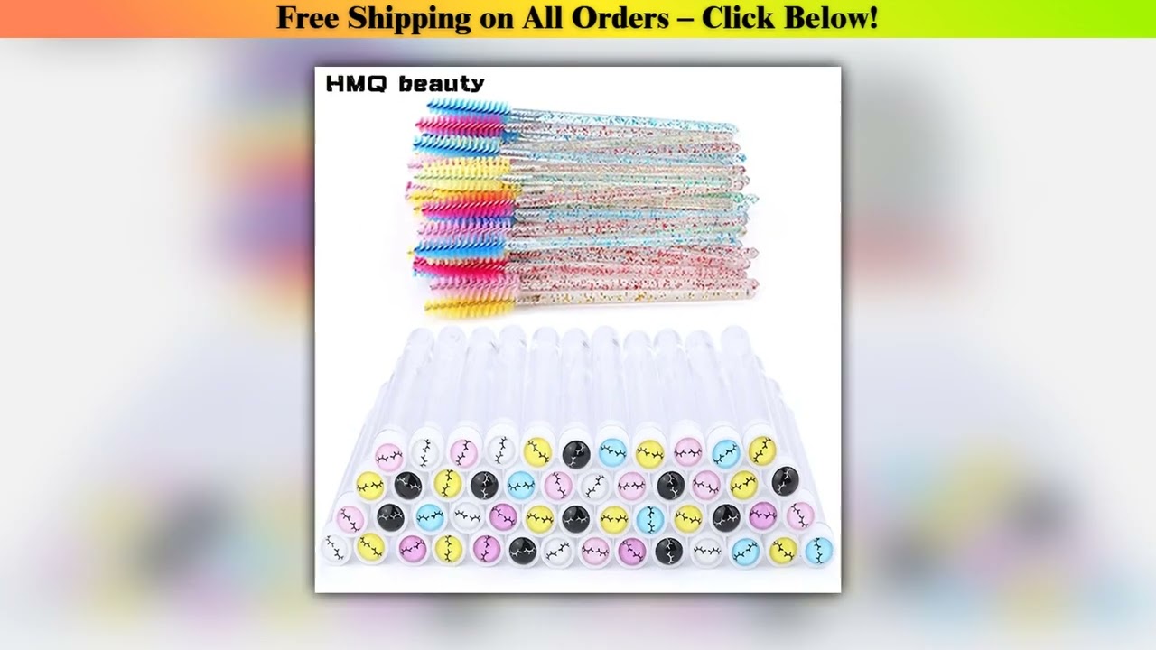 Reusable Eyebrow Brush Tube Eyelash Brushes Disposable Mascara Wands Applicator Acrylic Eyelash