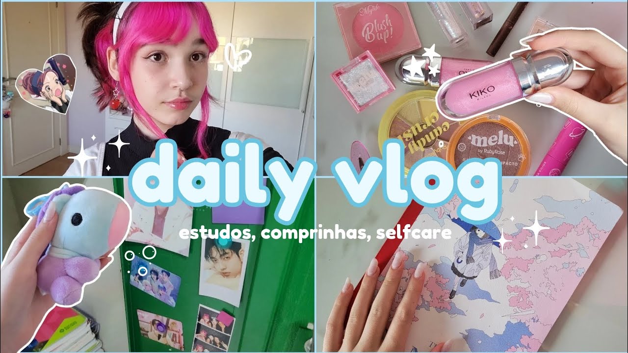 🎐 VLOG: estudos, comprinhas, selfcare, coreano! ⋆𐙚₊˚⊹♡