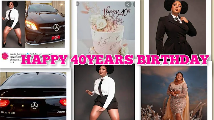 NOLLYWOOD ACTRESS ENIOLA BADMUS MARK 40YEARS BIRTHDAY+ENGAGEMENT & ALSO GIFTED HERSELF BENS