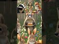 Whimsical Easter Garden Party with Adorable Animals #cute #woodlandambience