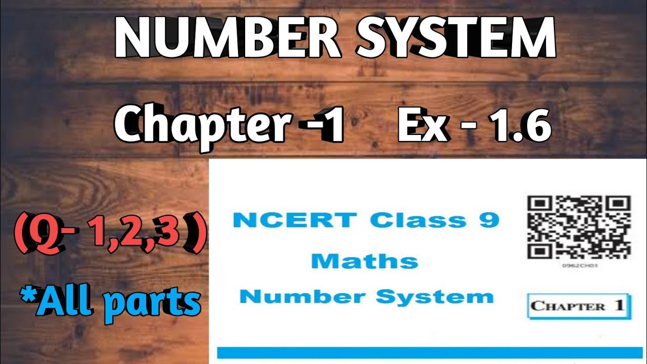 chapter 1| Ex 1.6 | Q1, Q2, Q3 | Number system | class 9 | Math |NCERT| Deepak yadav |