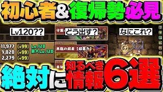 【復帰勢向け】パズドラで絶対に知っておいて欲しい情報7選!この動画を見て、現環境に戻ってこよう!【パズドラ】