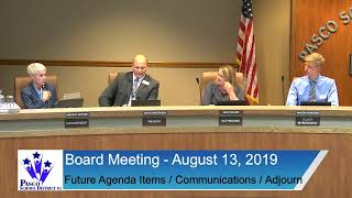August 13, 2019 | Board Meeting