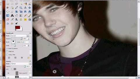 Justin Zombie, made using GIMP