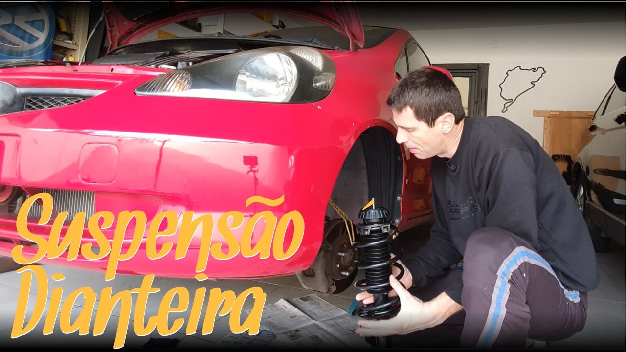 Zerando a suspensão Dianteira! Honda Fit 2004