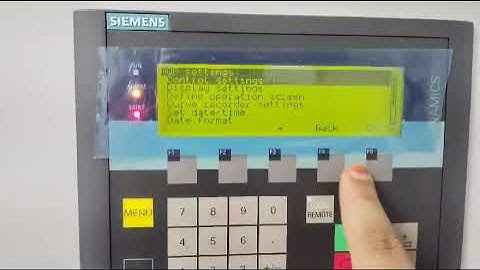 Siemens AOP30 display Name setting