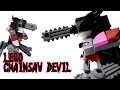 LEGO Chainsaw Devil minifigure from Chainsaw Man MOC / レゴでチェンソーの悪魔を作りました