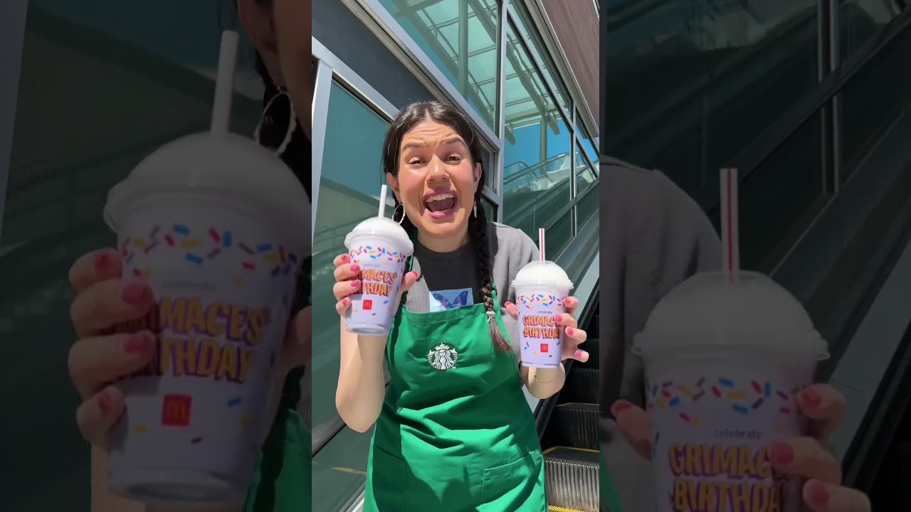 Broken Escalator with Grimace Shakes? 😱😂 