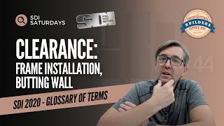 Clearance: Frame Installation, Butting Wall | SDI 2020 Glossary for Hollow Metal Doors & Frames