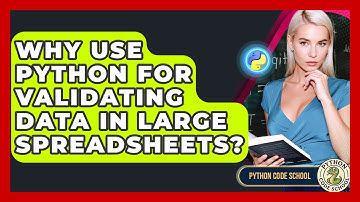 Why Use Python For Validating Data In Large Spreadsheets? - Python Code School