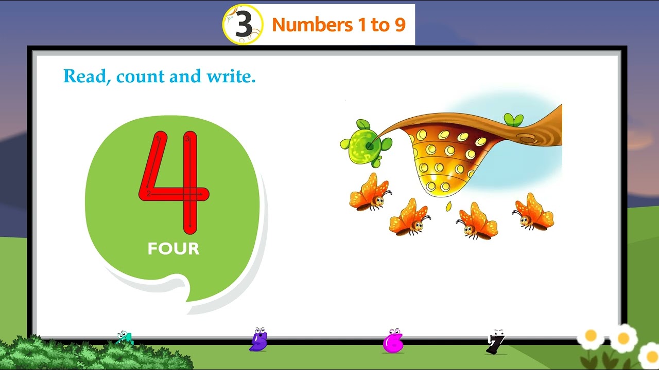Ch 3 | Forever Student | Math  | A | Numbers 1 to 9 | For children