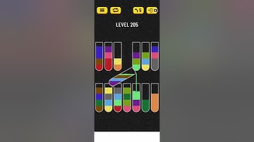 2022! Water Sort Level 205 Walkthrough Solution Android/iOS