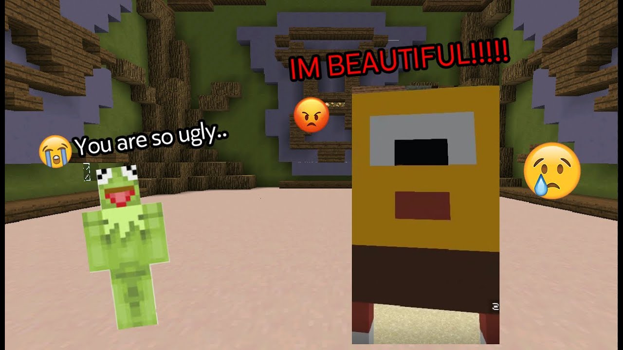 Kermit Plays Minecraft Build Battle! | SpunchBob!