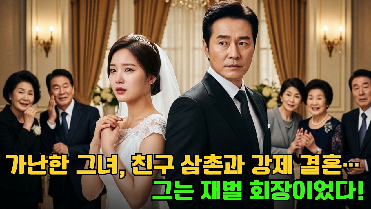 가난한 소녀, 친구의 삼촌과 억지로 결혼했는데… 그는 사실 재벌 회장이었다!
