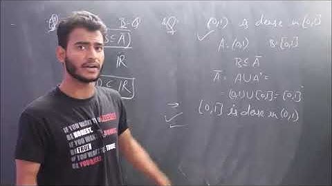 DENSE SET || NO WHERE DENSE SET || CONDENSATION POINT || PART 17 ||