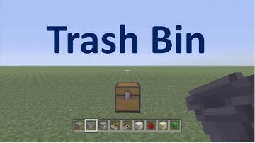 Minecraft Ps3 Trash Bin- how to build a simple item trash bin