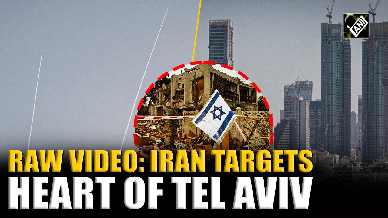 Raw Video: Sirens blaring through Tel Aviv, missiles intercepted as Iran targets heart of city