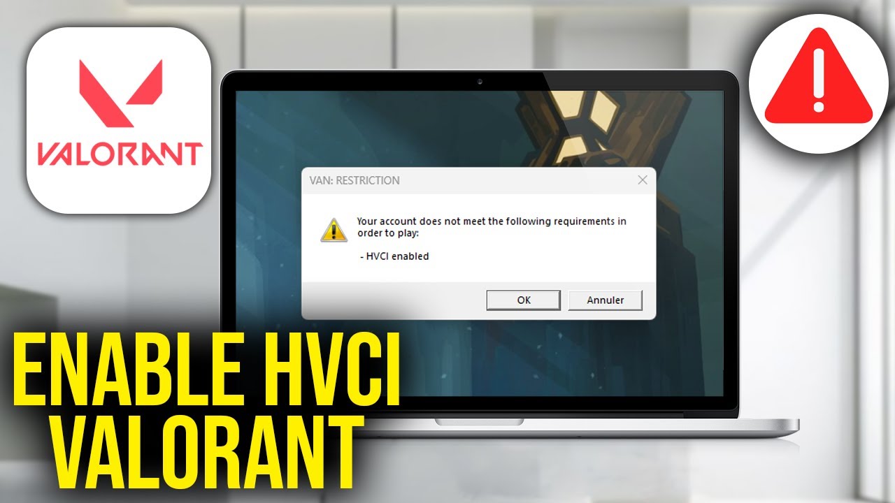 How To Enable HVCI Valorant: Valorant HVCI Enabled Error - YouTube