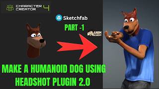 Creating a Humanoid Dog with Headshot 2.0 | Character Creator 4 Tutorial - Part 01