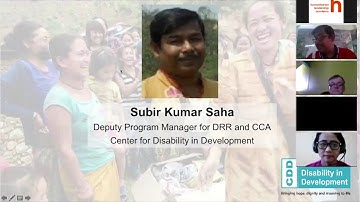 Webinar 2 Facilitating Inclusive Disaster Preparedness