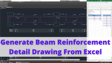 AutoCAD Automation | Generate Beam Reinforcement Detail Drawing from Excel