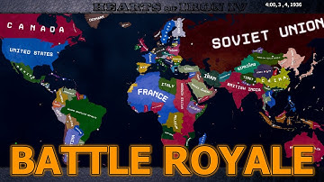 WW2 Battle Royale No Army - Hoi4 Timelapse