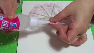 DIY: Parasol Shabby Chic Miniature 1:12 scale Tutorial Ombrello