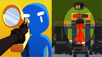 Super Sniper! - Gameplay Walkthrough All Levels 1-15 Android Gameplay, iOS